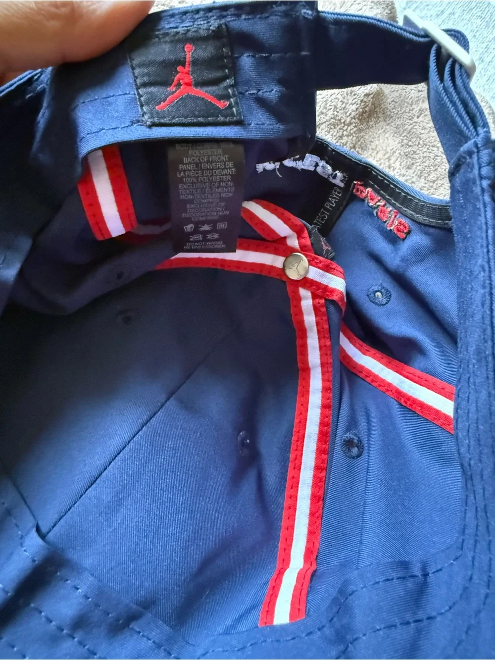 Jordan Kids Cap - Blue with Red Paris Patch